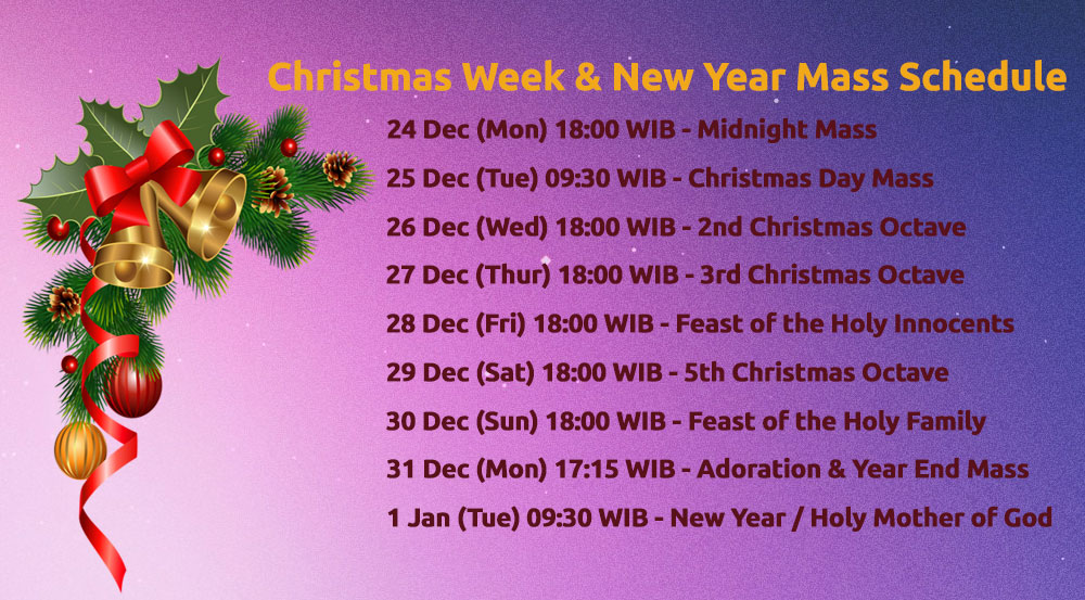 Christmas mass schedule